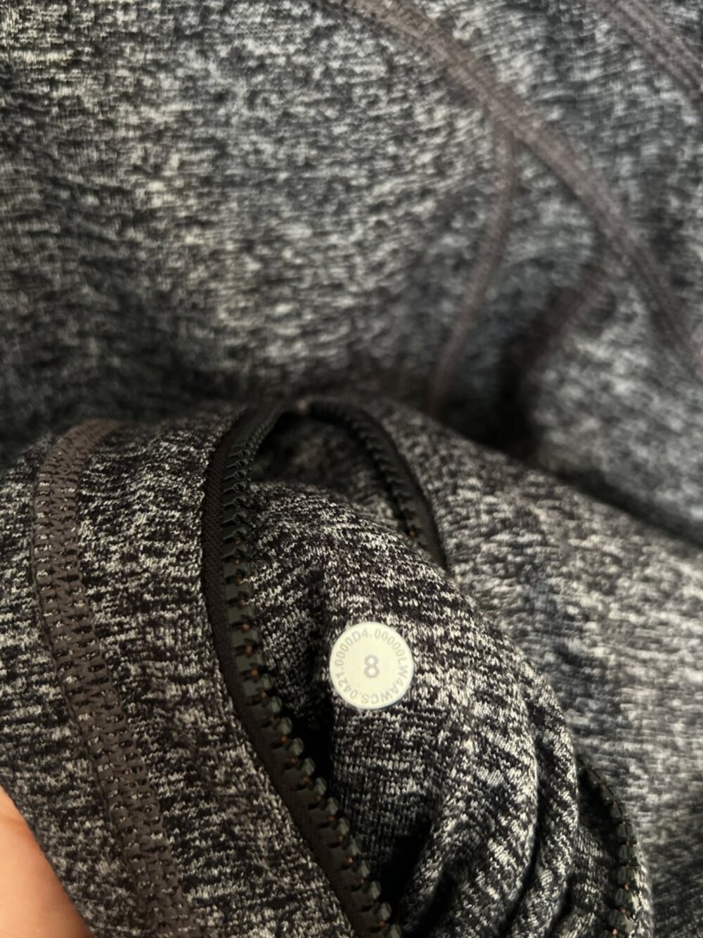 Lululemon Heathered Black Full Zip Up Luon Define Jacket - Picture 3 of 5